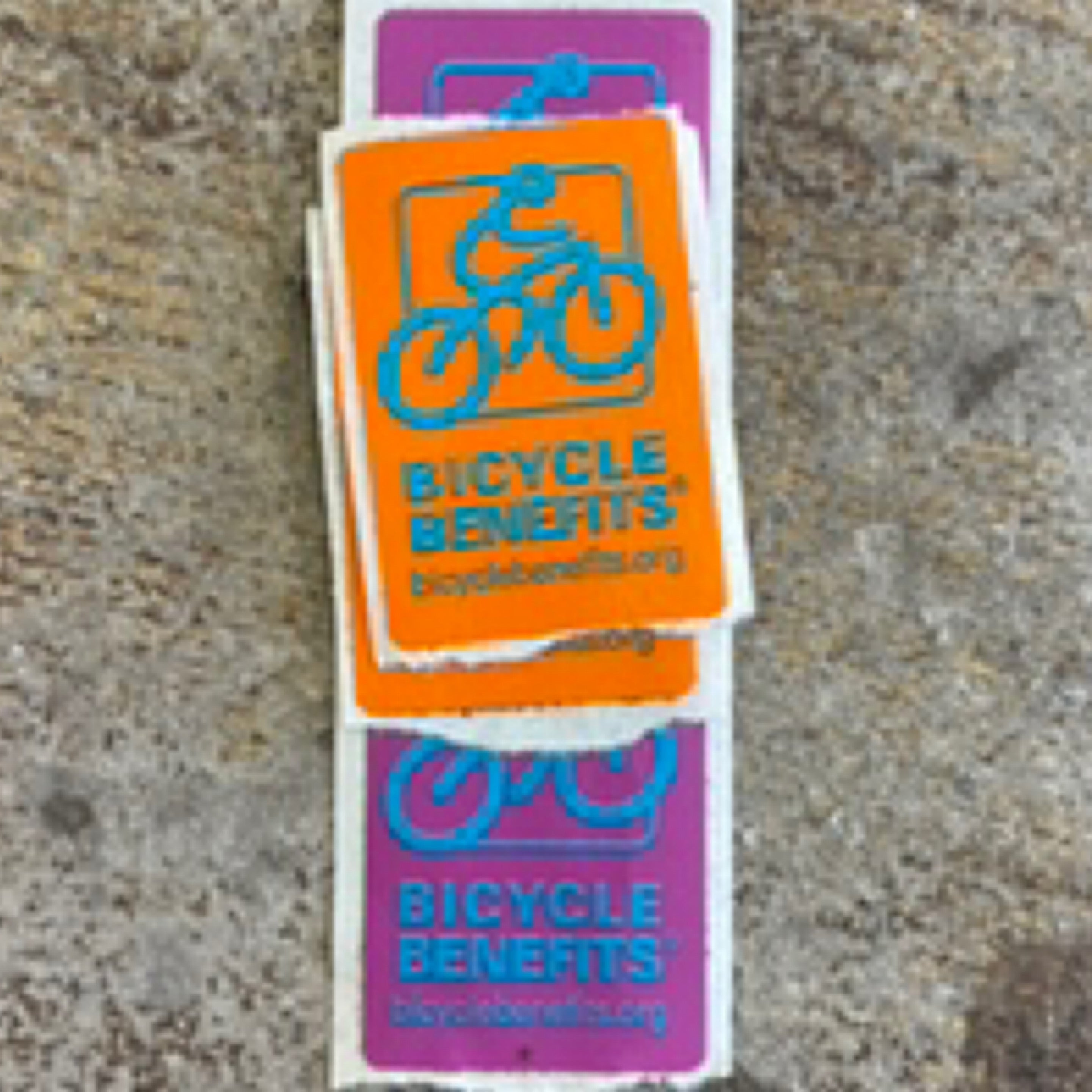 Bicycle Benefits sticker